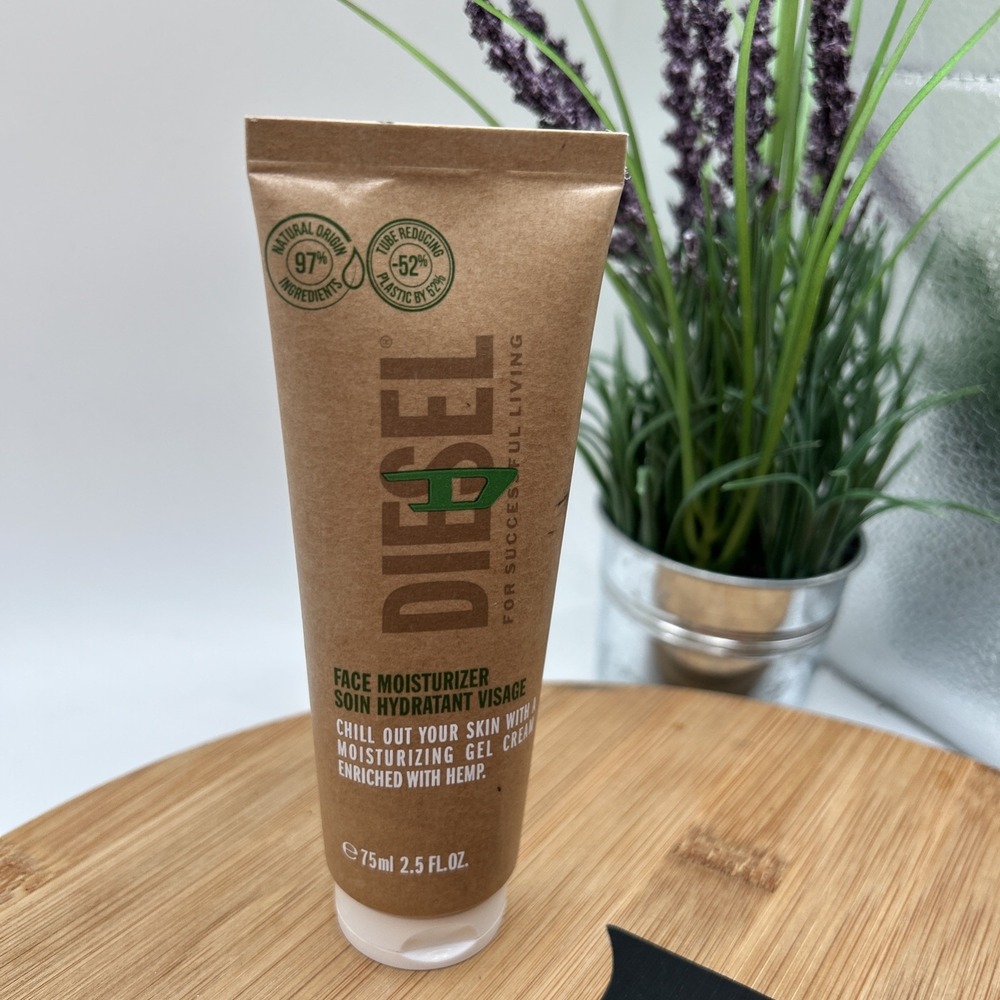 Diesel‎ D Face Moisturiser 75ml For Unisex Gel Cream With Hemp Discontinued